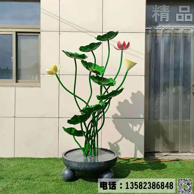 不锈钢荷花加工定制.JPG