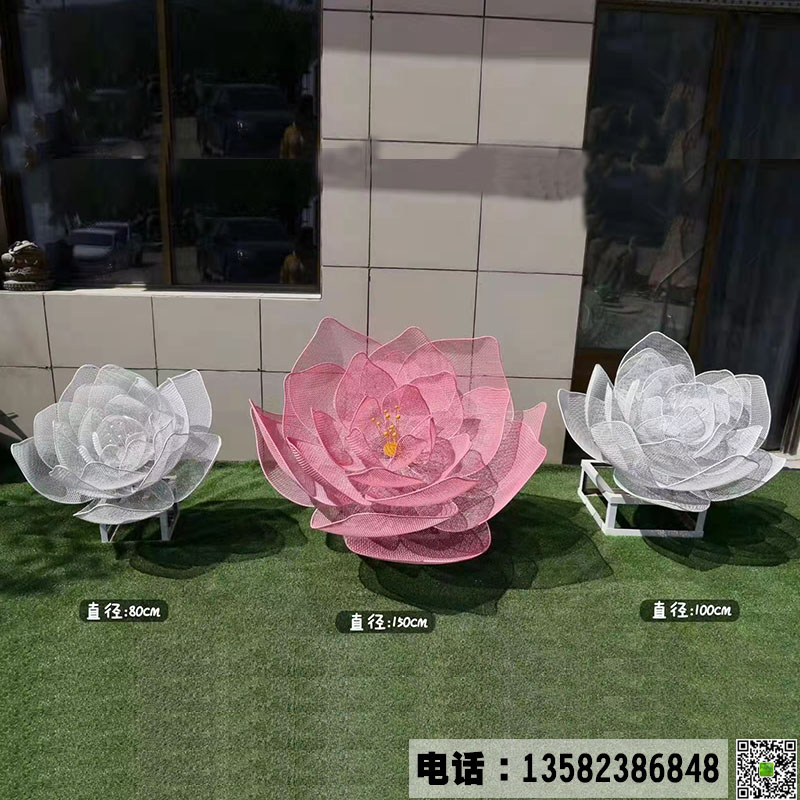 不锈钢荷花金属雕塑景观小品.jpg