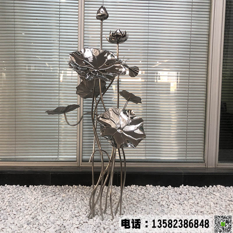 不锈钢荷花雕塑的寓意简介 不锈钢荷花雕塑的寓意简介